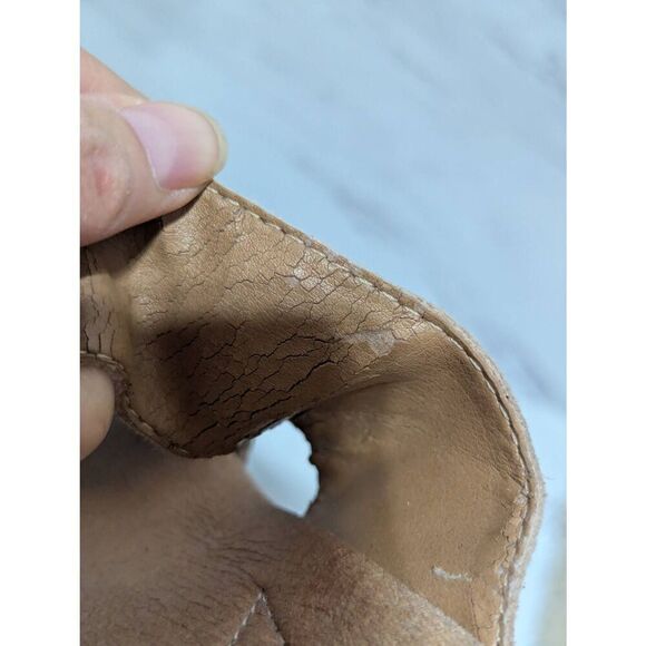 Clarks Collection Women's Tan Cushion Soft 2" Heel Comfort Sandals Size 8.5 - Picture 7 of 8